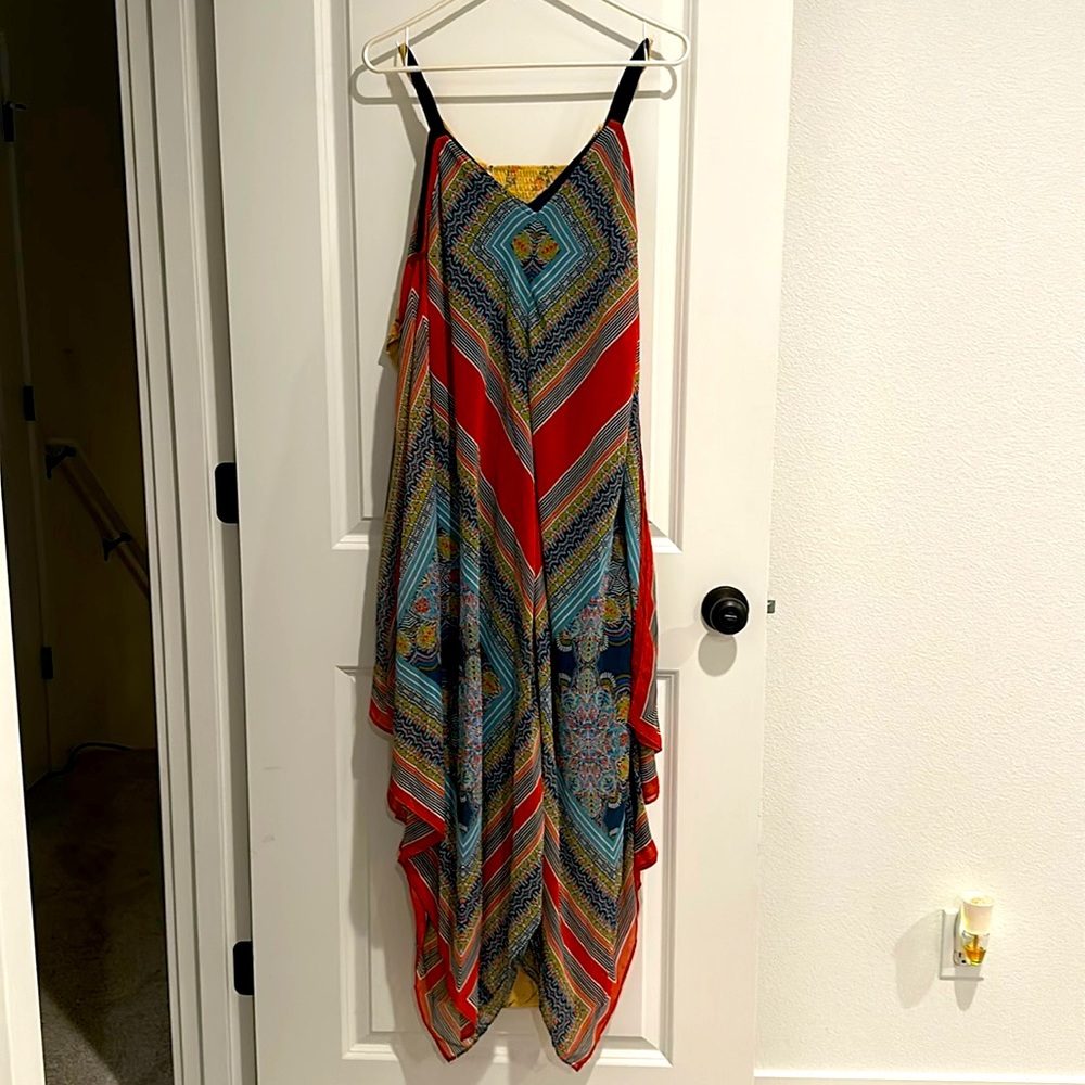 Multi-colored A line dress